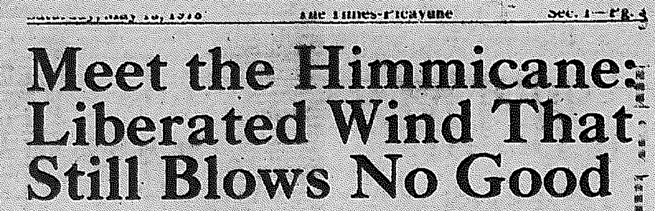 Headline from the New Orleans Times-Picayune, May 13, 1978.