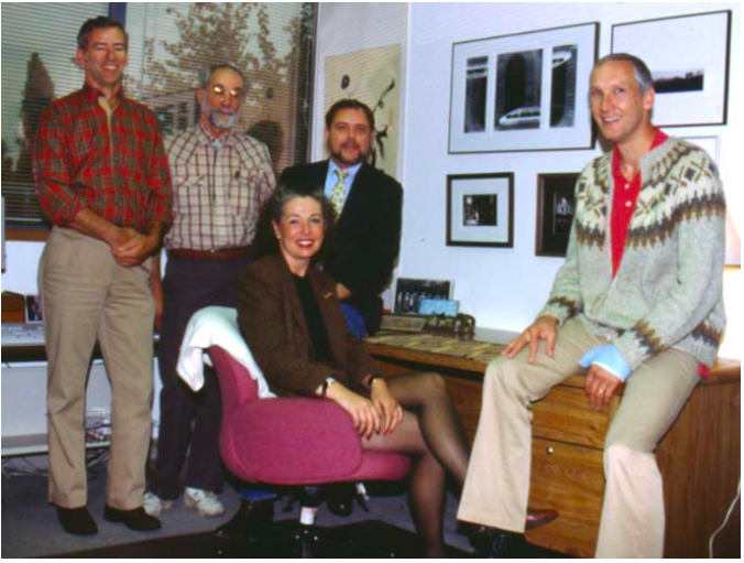 Karyn Sawyer and her staff at the University Corporation for Atmospheric Research in October, 1990. Source: “Reflections at 50,” Presentation by Richard Anthes to the UCAR Members Annual Meeting, October 5, 2010, via NCAR/UCAR archives.