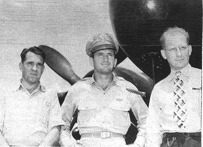 Horace Byers (right) during the Thunderstorm Project. Byers kept many of Rossby's grand plans running smoothly.&nbsp;They worked together for more than 20 years,&nbsp;first in California running an airline weather service, then at MIT, in the US Weather Bureau, and finally at the University of Chicago.&nbsp;In 1956,  Time  described Byers as "the backstop to a genius."